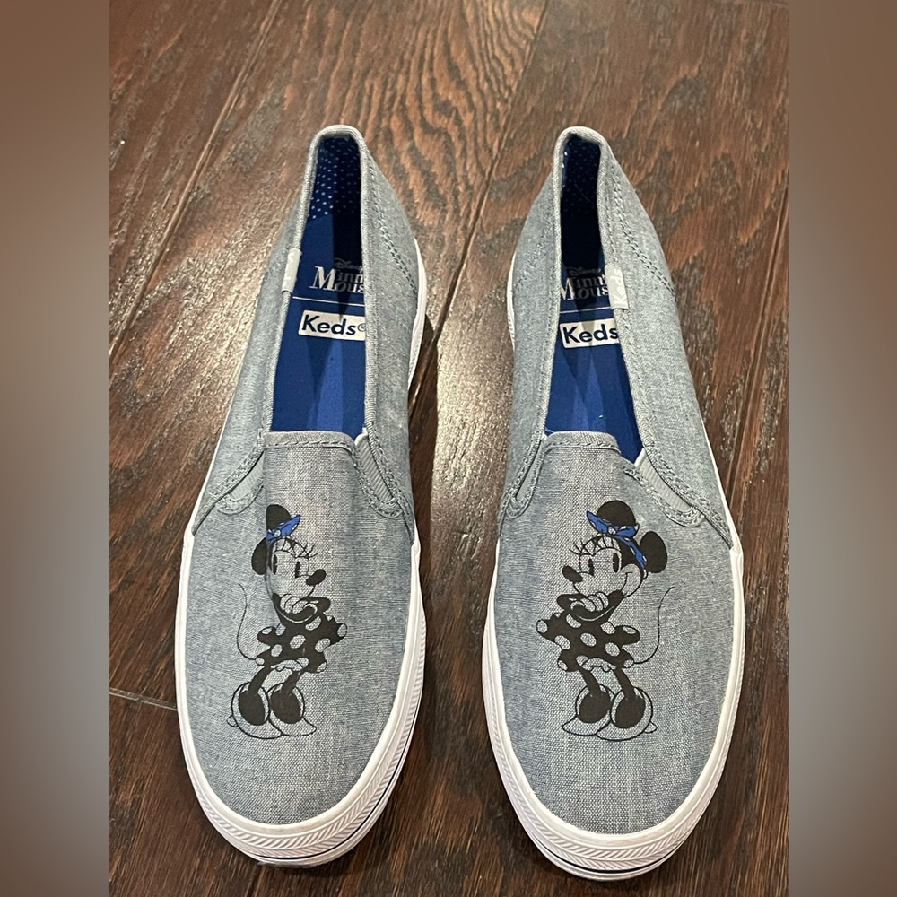 Keds Disney Minnie Mouse Shoes Flats Blue Deck Women Size 7.5